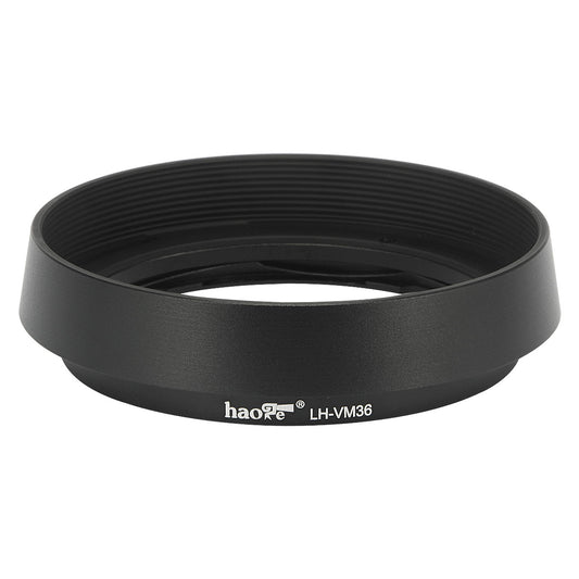 Haoge LH-VM36 Bayonet Metal Round Lens Hood Shade Compatible with Voigtlander Nokton Aspherical ASPH 40mm f/1.2 VM , 35mm f1.2 VM , 50mm f1.2 VM Leica M Lens replaces LH-8 Black