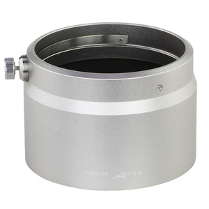 Haoge LH-W61F Metal Lens Hood Shade for Olympus M.ZUIKO Digital 75mm F/1.8 Lens Silver