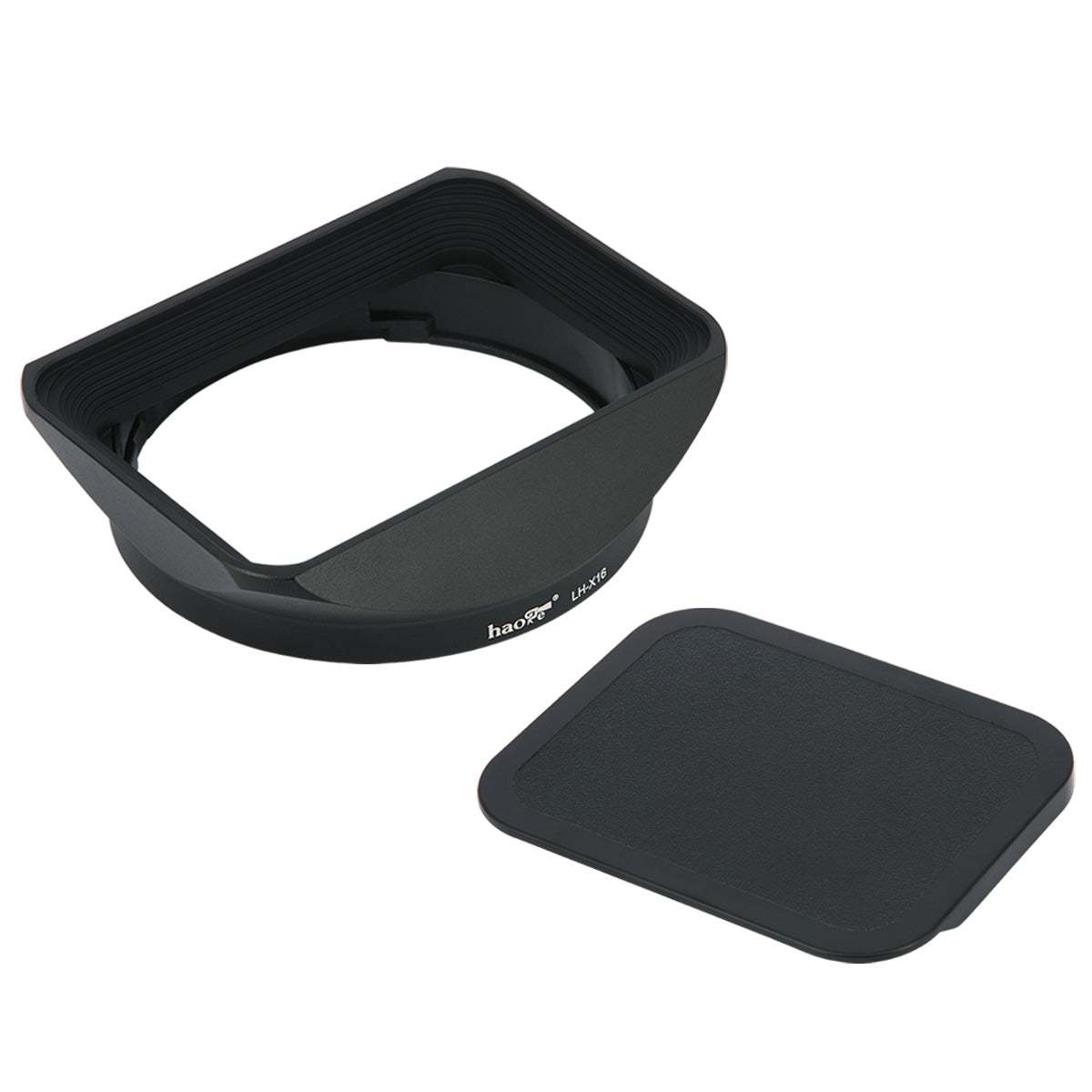 Haoge LH-X16 Square Metal Lens Hood Shade with Cap for Fujifilm