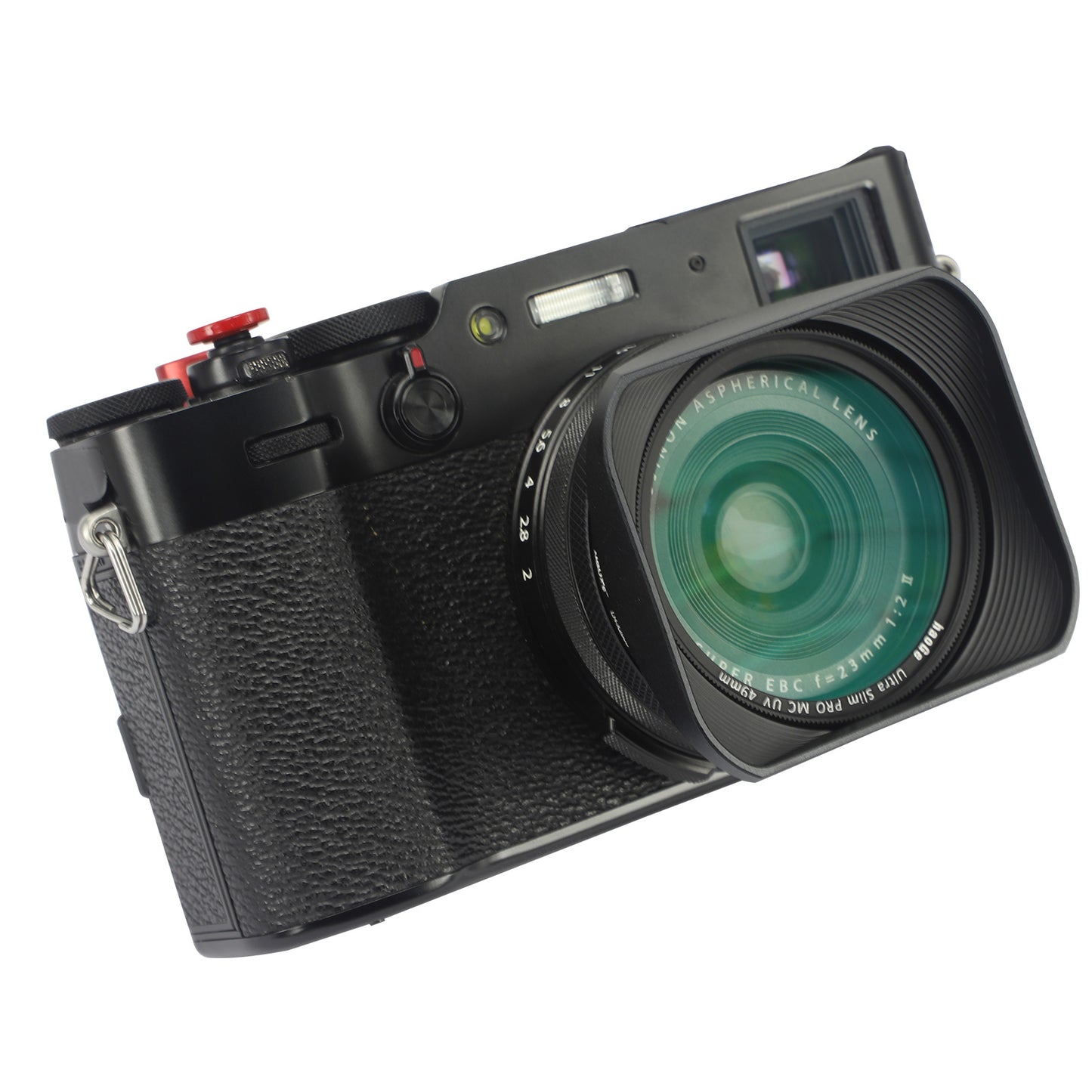 Haoge Lens Hood Haoge LH-X54B Square Metal Lens Hood With 49mm