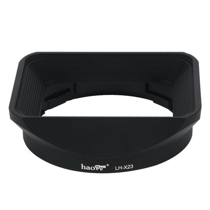 Haoge LH-X23 Square Metal Lens Hood Shade with Cap for Fujifilm Fuji Fujinon XF 23mm F1.4 R lens