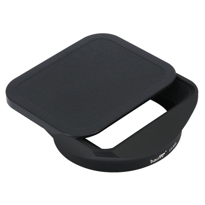 Haoge LH-X23 Square Metal Lens Hood Shade with Cap for Fujifilm Fuji Fujinon XF 23mm F1.4 R lens