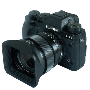 Haoge LH-X23 Square Metal Lens Hood Shade with Cap for Fujifilm Fuji Fujinon XF 23mm F1.4 R lens