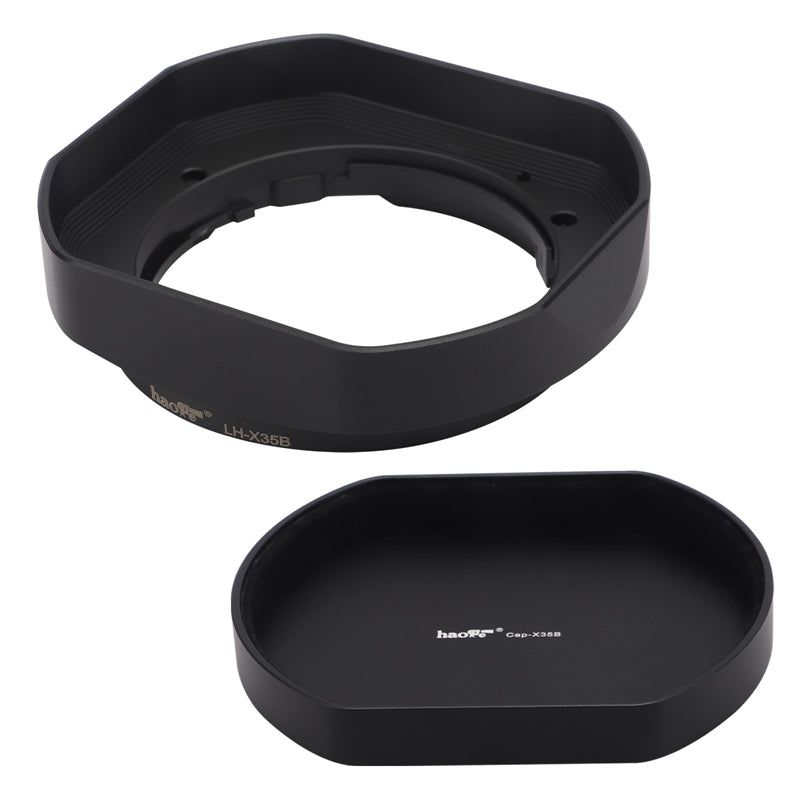 Haoge LH-X35B Metal Square Bayonet Lens Hood for Fujinon XF35mmF2