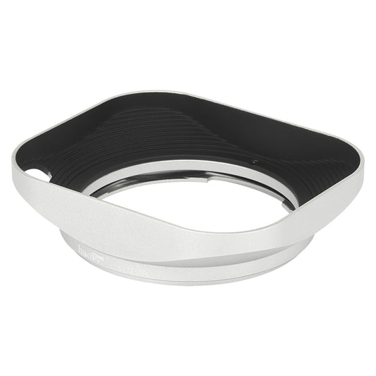 Haoge LH-ZM33P Bayonet Metal Square Lens Hood Shade Compatible with Carl Zeiss Distagon T 1.4/35 35mm f1.4 ZM Lens Hollow Out Designed Silver