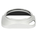 Load image into Gallery viewer, Haoge LH-ZM33P Bayonet Metal Square Lens Hood Shade Compatible with Carl Zeiss Distagon T 1.4/35 35mm f1.4 ZM Lens Hollow Out Designed Silver
