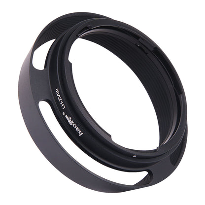 Haoge LH-ZV09 Round Metal Lens Hood for Carl Zeiss C Biogon T* 4.5/21 21mm f4.5 ZM, 2.8/25 25mm f2.8 ZM, 2.8/28 28mm f2.8 ZM, C Sonnar T* 1.5/50 50mm f1.5 ZM Lens