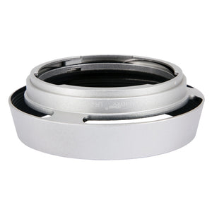 Haoge LH-ZV12 Round Metal Lens Hood for Carl Zeiss C Biogon T* 4.5/21 21mm f4.5 ZM, 2.8/25 25mm f2.8 ZM, 2.8/28 28mm f2.8 ZM, C Sonnar 1.5/50 50mm f1.5 ZM Lens silver